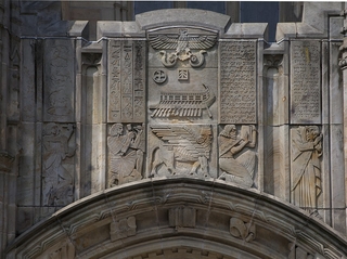 Sterling Library bas relief