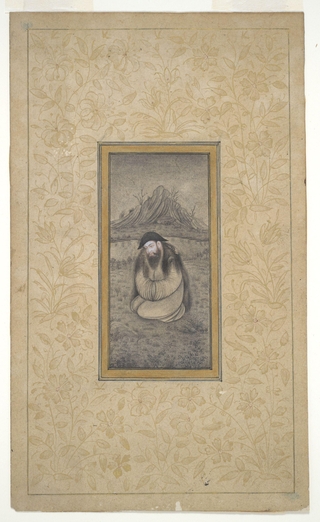 Dervish Seated in a Mountainous Landscape