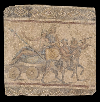 Mosaic Fragment with a Dionysian Procession, 150-250 CE, Jeras (Jordan) Yale University Art Gallery, Ruth Elizabeth White Fund